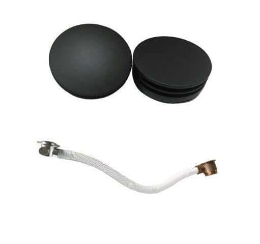 Ronde Badvulcombinatie Wiesbaden in Mat Zwart