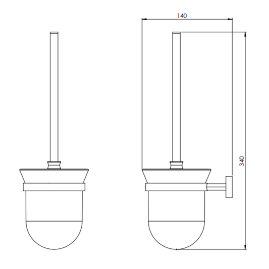 Aloni WC-borstelhouder