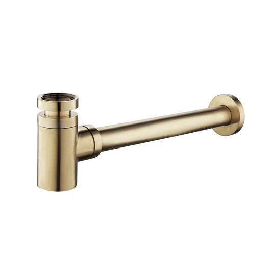 5/4-lagiger Siphon Wiesbaden in gebürstetem Messing Gold