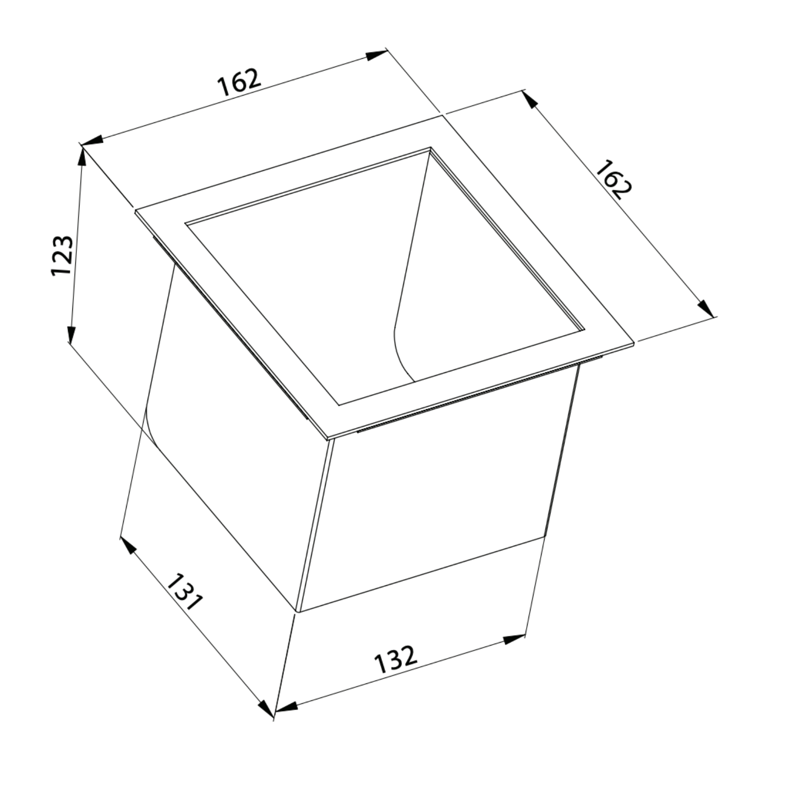 Aloni inzetstuk voor reserverolhouder – inbouw