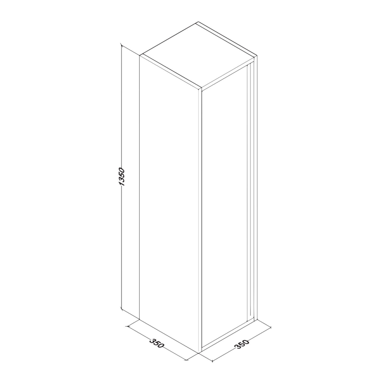 ALONI SALLY hoge badkamerkast – Softclose