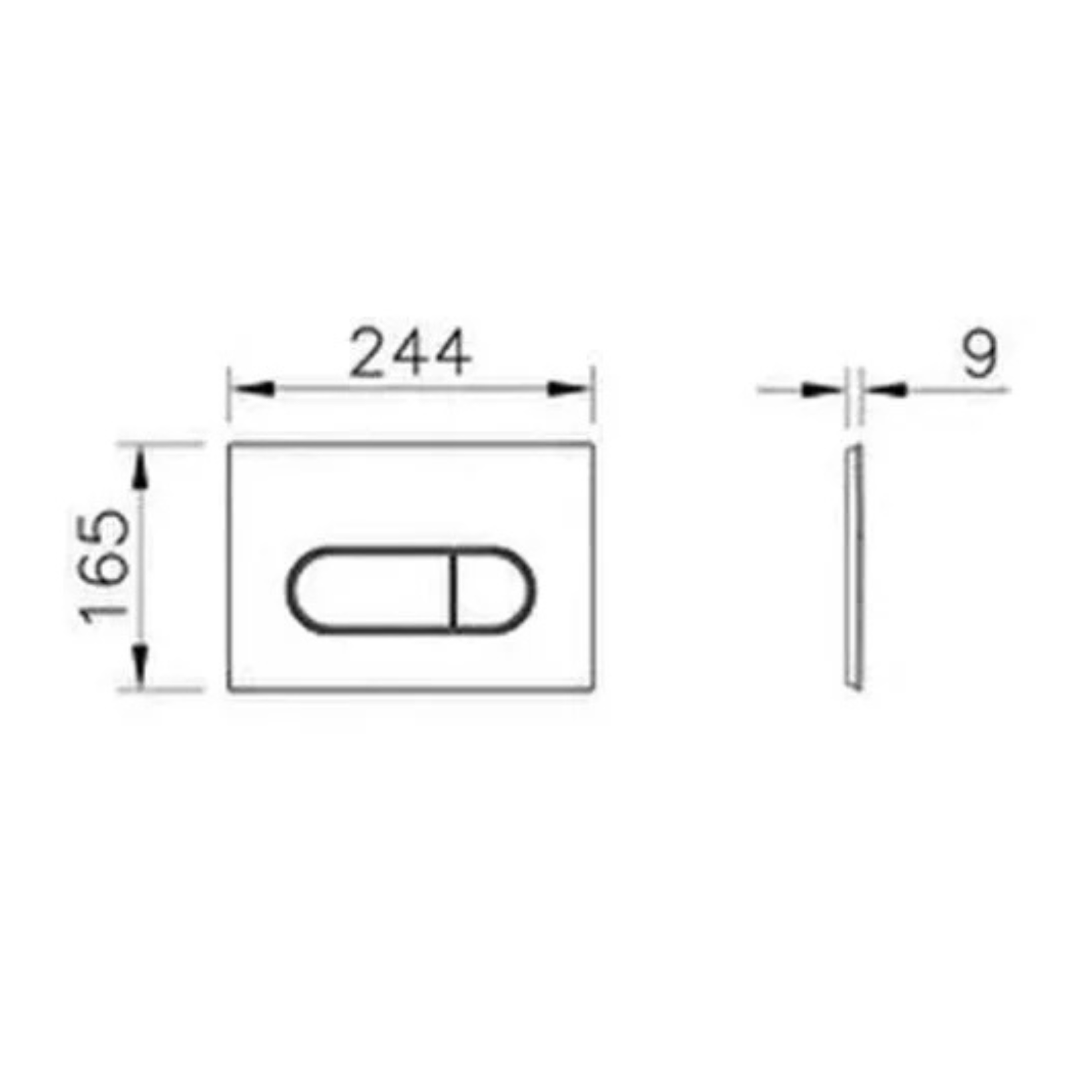 VitrA Loop O Bedieningspaneel