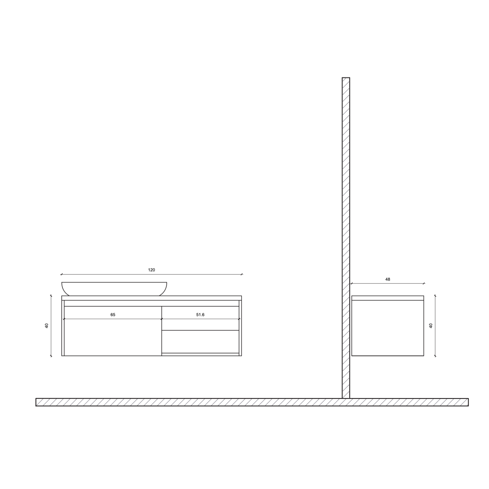 ALONI ARES wastafelonderkast