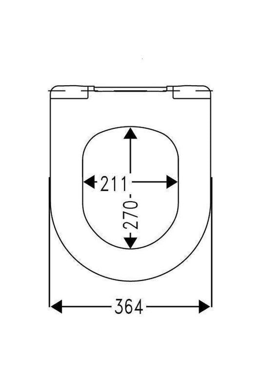 Cedo Palm beach Toiletzitting/siège WC Blanc