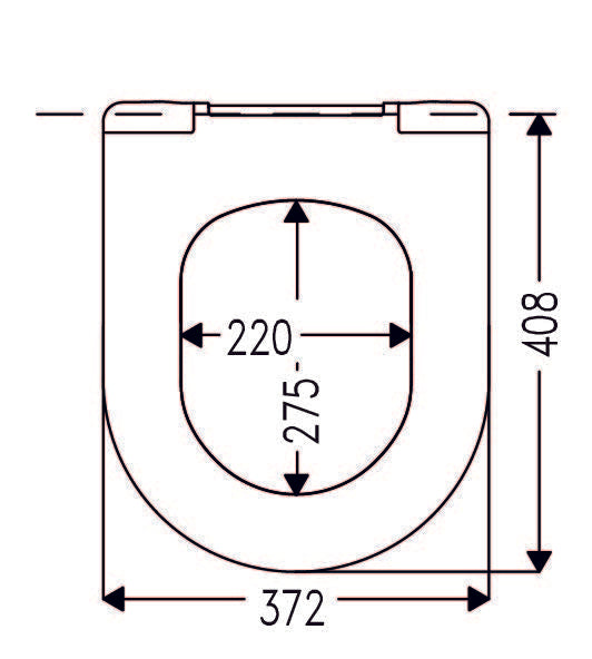 Cedo Delray Toiletzitting/siège WC Blanc