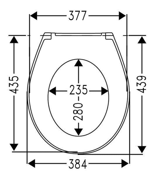 Cedo Pensacola Toiletzitting/siège WC Blanc