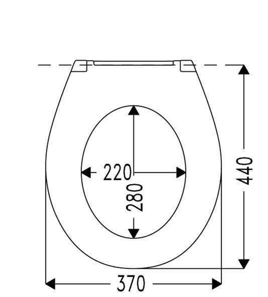 Cedo Palm beach Toiletzitting/siège WC Pergamon