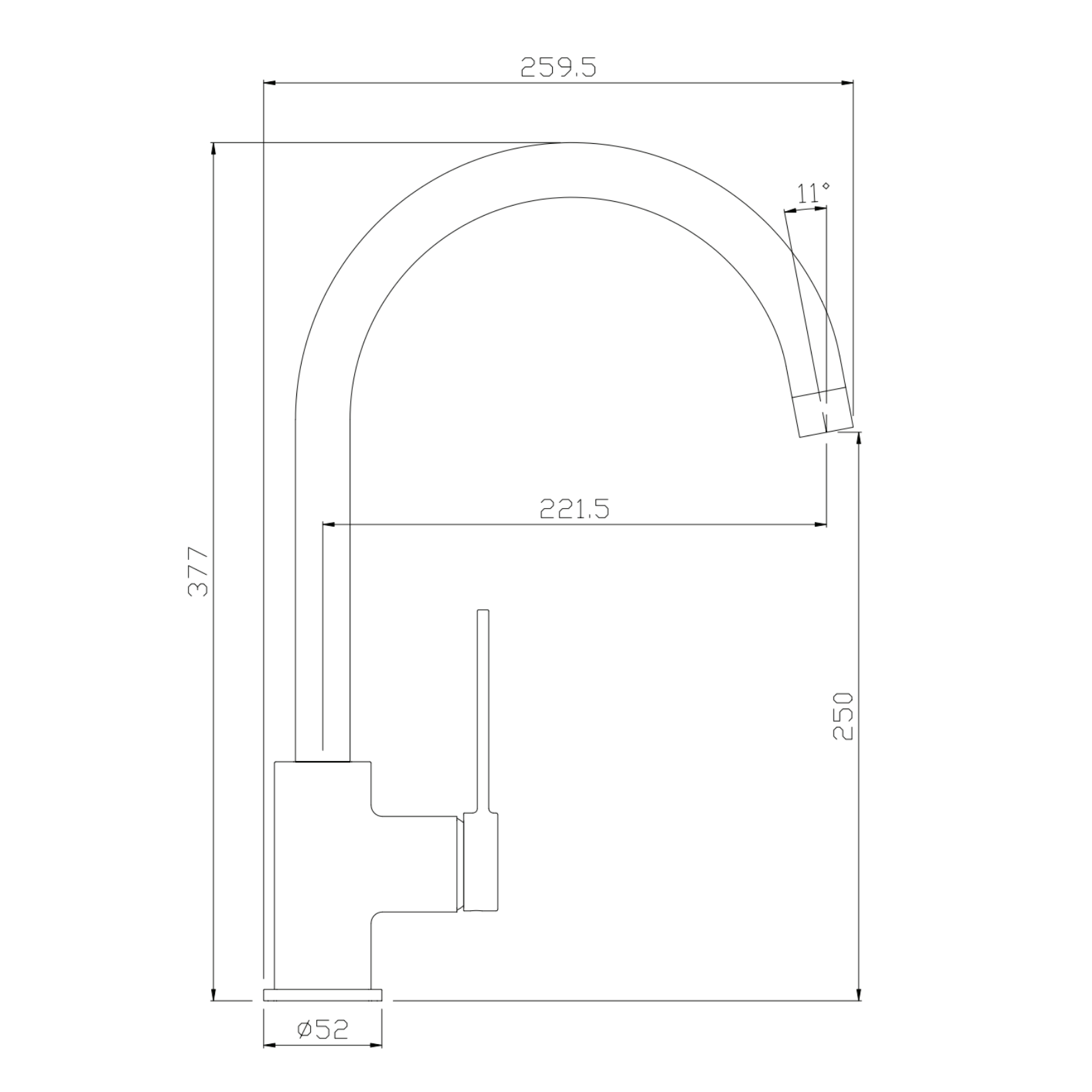 ALONI Edge keukenkraan