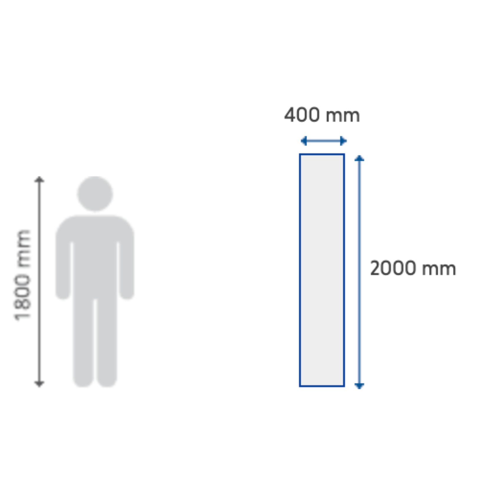 BELRAD Vlakke verticale radiator T20