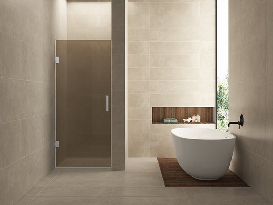 Less nisdeur 800 x 2000 x 8 mm nano vintage brons glas/