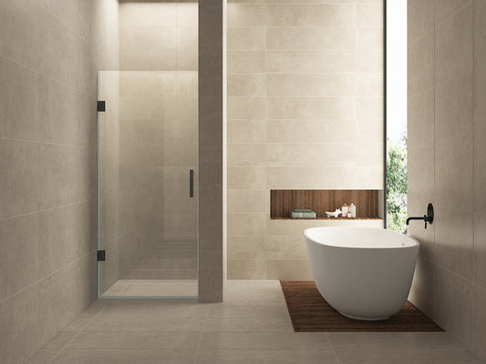 Minder Nisdeur Wiesbaden 90X200 Cm met 8 mm Nano helder glas in brons