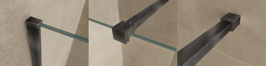 Slanke profielset met stabilisatiestang Wiesbaden 120 cm in brons