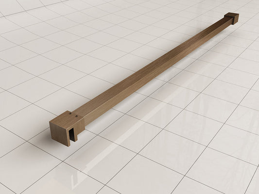 Slanke stabilisatiestang Wiesbaden 120 cm in geborsteld bronskoper