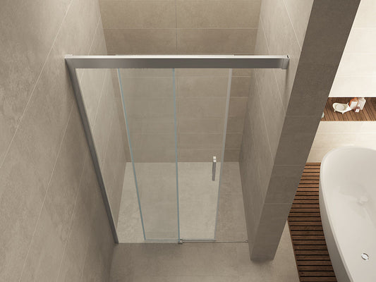 Softclose 2.0 douchedeur Wiesbaden 90X200Cm met 8 mm aluminium nano-coating en nisdeur