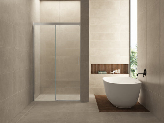 Softclose 2.0 douchedeur Wiesbaden 90X200Cm met 8 mm aluminium nano-coating en nisdeur