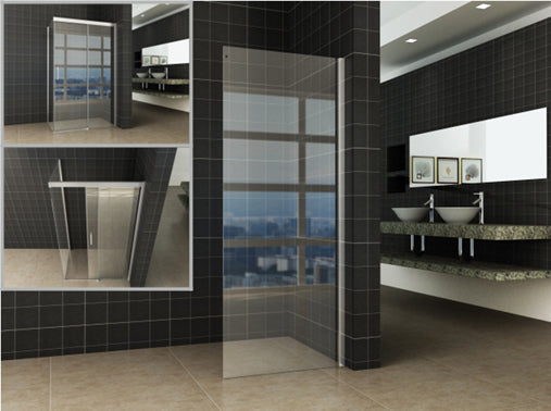 Schuifnisdeur Zijwand Wiesbaden 90x200 cm 8 mm Nano Glas