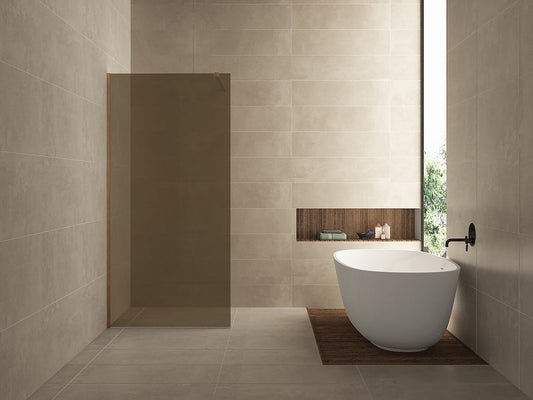 Slanke glasplaat Wiesbaden 100X200 Cm in Nano Vintage Bronze Glas
