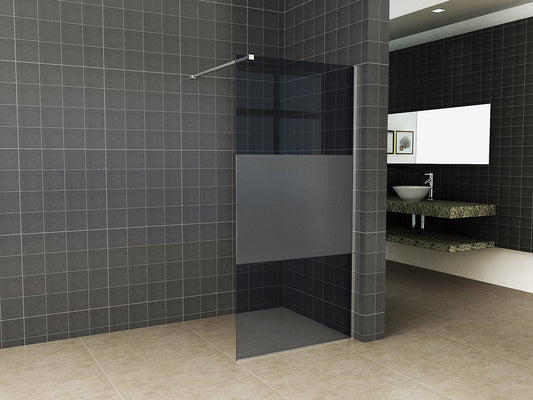 Wiesbaden Slanke Glasplaat 1400x2000 mm Nano Mat Rookglas