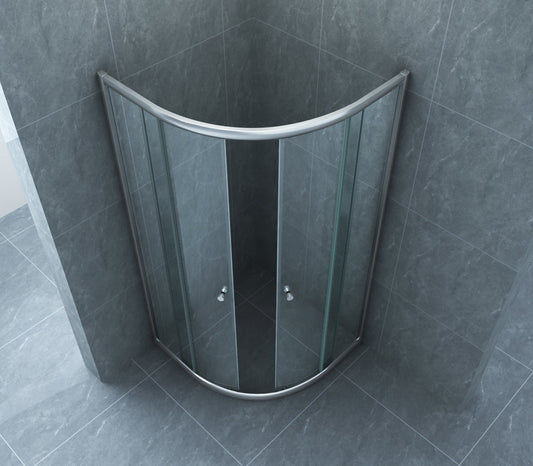 Promotie Wiesbaden kwartronde douchecabine 100x100x190cm met 5 mm helder glas