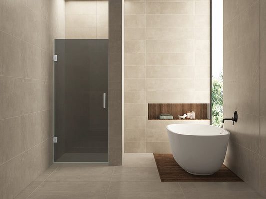 Less glas voor nisdeur 800 x 2000 x 8 mm nano rookglas