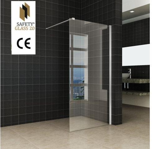 Wiesbaden Douchewand 2.0 10mm | Muurprofiel | NANO coating | Inloopdouche (Alle maten)
