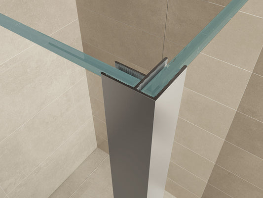 Zijwandinloopdouche Wiesbaden 30X200Cm met 10Mm Nano Coating