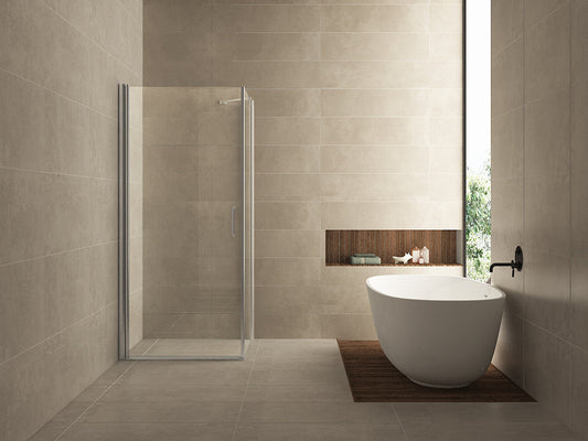 Wiesbaden vierkante douchecabine 1 draaideur 90x90 cm 8 mm nano-coating