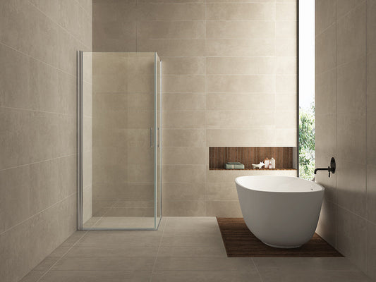 Douchecabine met dubbele draaideur Wiesbaden 90X90Cm met 8 mm nanocoating