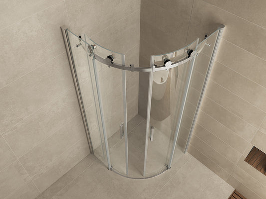 Uni Douchecabine Wiesbaden met 2 Schuifdeuren 90X90Cm, 8Mm Nano Coating