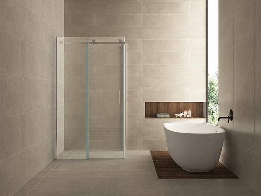 Douchecabine Wiesbaden met 1 schuifdeur 120X90cm en 8mm nanocoating