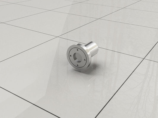 Wiesbaden plafondstabilisatiestang, rond 100 cm, chroom (kan worden ingekort)