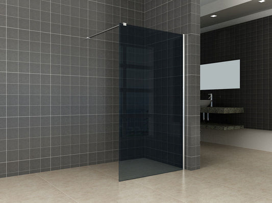 Inloopdouche van rookglas 100x200 cm met 10 mm nanocoating, Wiesbaden