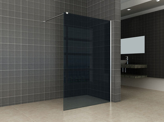 Inloopdouche Wiesbaden Rookglas 120x200 cm met 10mm Nano Coating