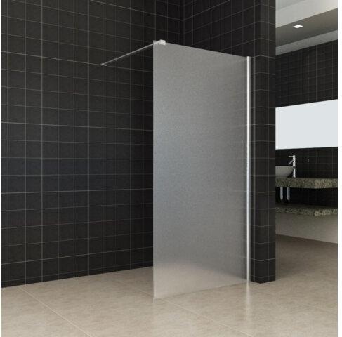 Wiesbaden Douchewand Wit Melkglas 10mm | Inloopdouche (Alle maten)