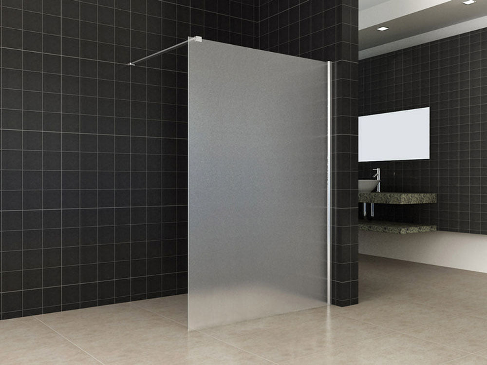 Wiesbaden Douchewand Wit Melkglas 10mm | Inloopdouche (Alle maten)