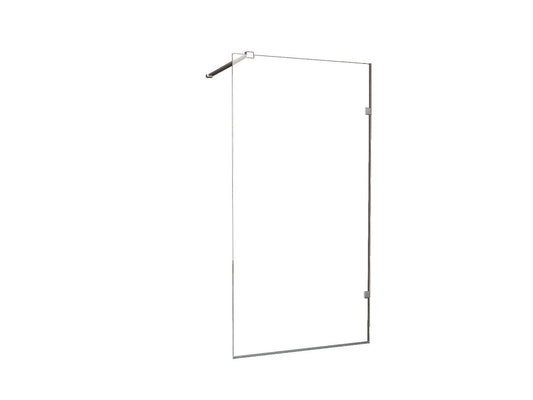 Profielloze inloopdouche Wiesbaden 70X200 Cm met 8 mm nanoglas