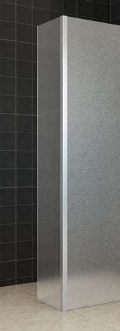 Hoekprofiel Zijwand Wiesbaden met 35X200 Cm, 10Mm Nano Volledig Mat Glas