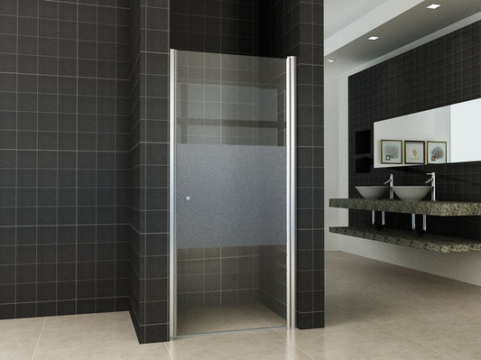 Wiesbaden Nisdeur met Middenstrook RS 100x200 cm 8mm Nano Coating