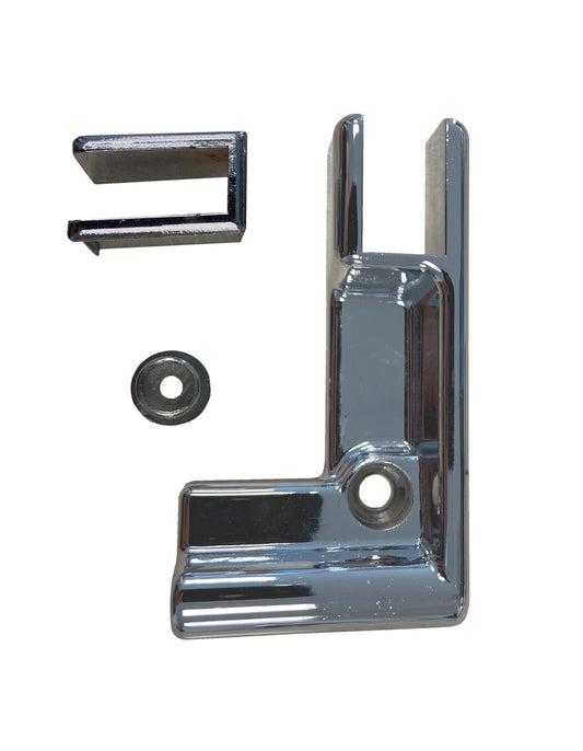 Bande de fond en chrome fixation d'angle droite