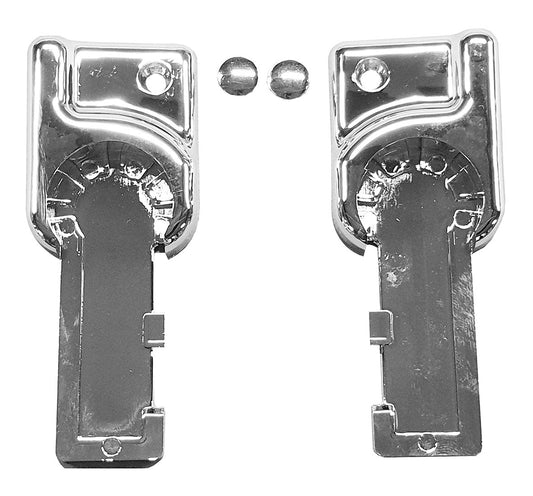 plaque de base chromée pour porte battante profil 20.3840  20.3841