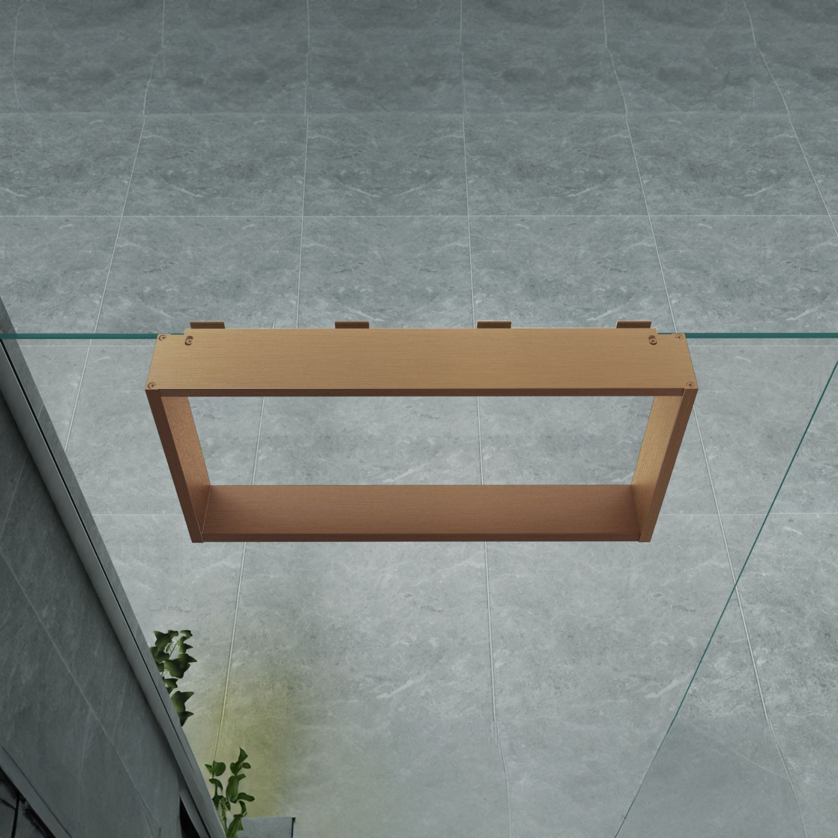 ALONI opbouwnis voor douchewand – met 4 handdoekhaken