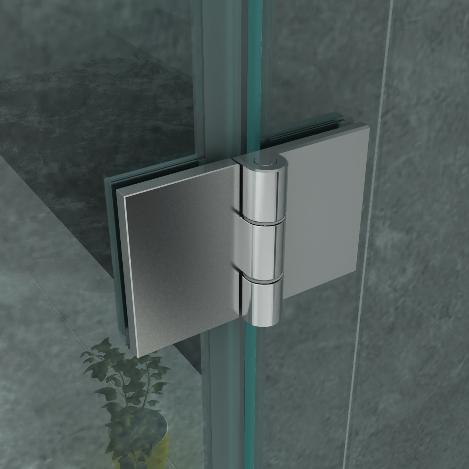 ALONI Douchecabine met Draaideur, Vast Wandje en Zijwand – 8 mm Veiligheidsglas – Helder Glas – Omkeerbaar