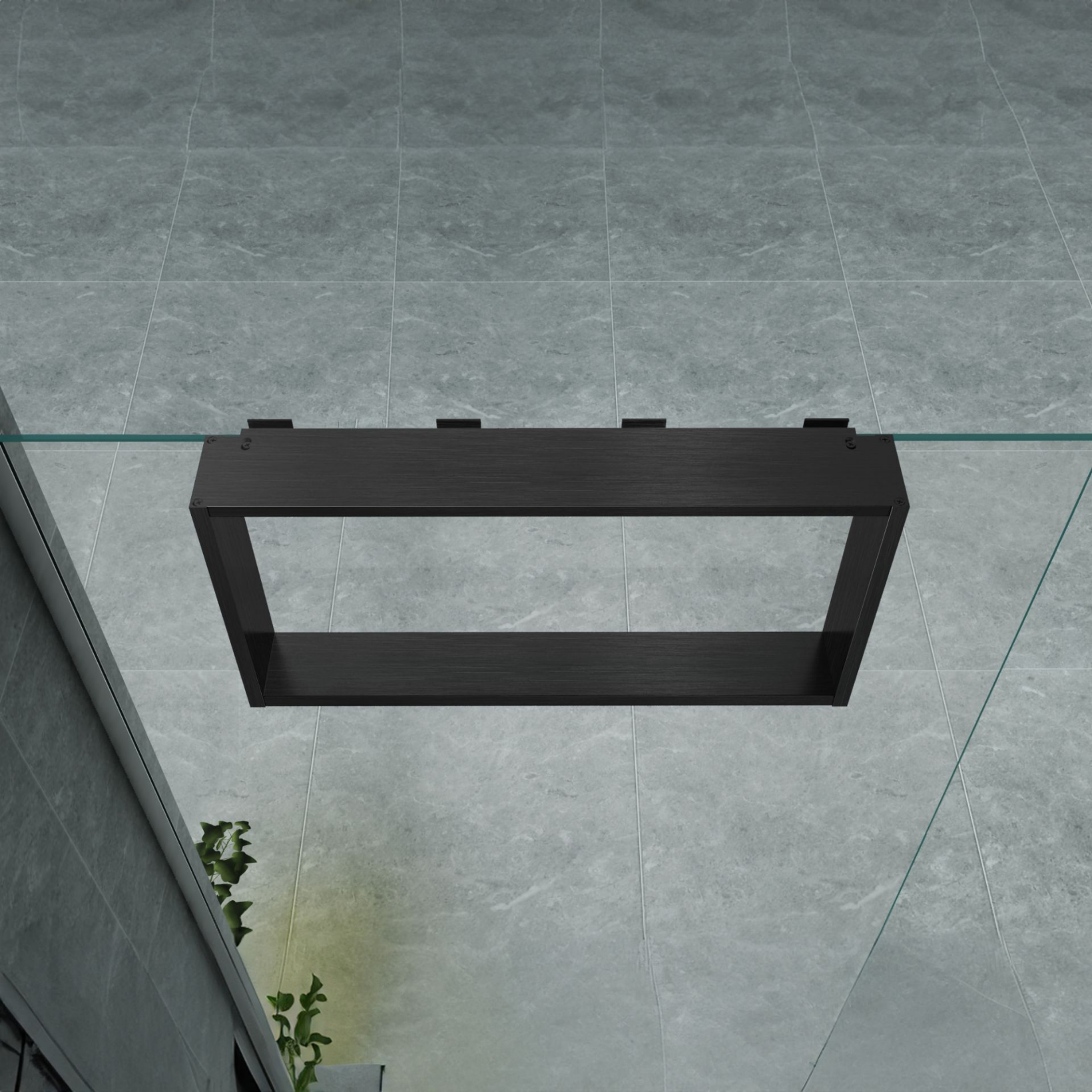 ALONI opbouwnis voor douchewand – met 4 handdoekhaken