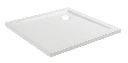 Bac de douche carré 90 x 90 x 4 cm acrylique brillant blanc