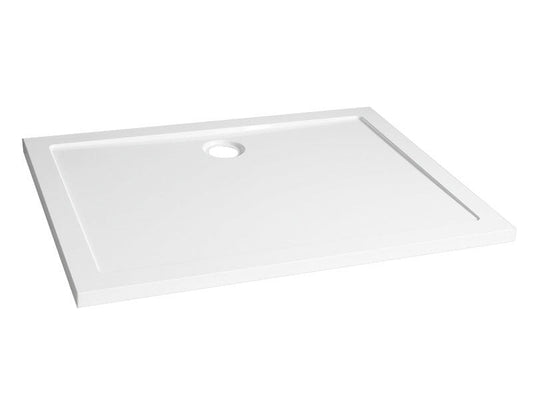 Bac de douche rectangulaire 120 x 90 x 4 cm acrylique brillant blanc