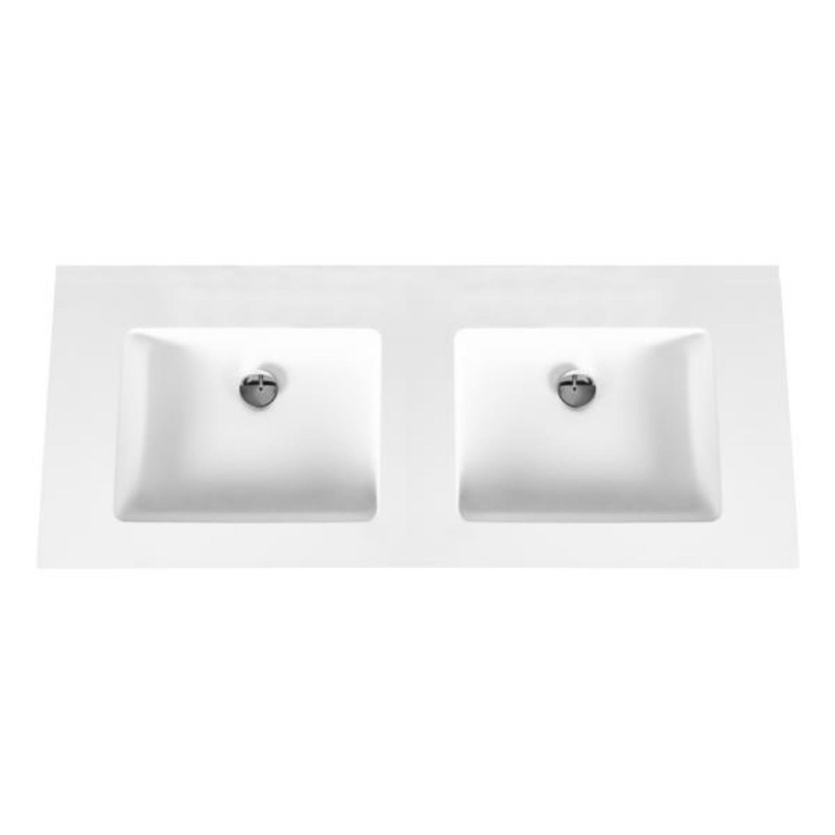 ALONI Solid Surface Dubbele Wastafel – Zonder Kraangat