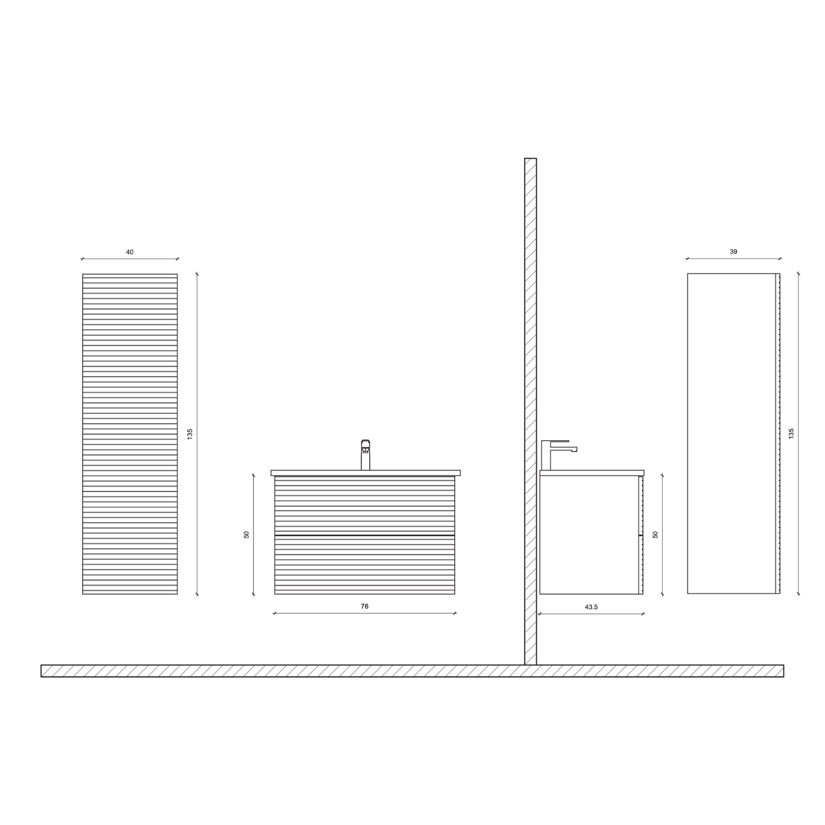 ALONI ELITE wastafelonderkast – Softclose