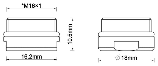 Asmaro/Amador brise-jet mousse pour robinet de fontaine chrome