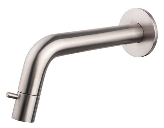 Caral Sophia robinet de fontaine réductible avec fixation murale 1/2" acier brossé PVD