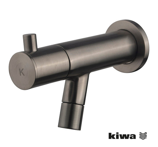 Robinet à fonte Amador avec fixation murale Kiwa 1/2'' gunmetal PVD